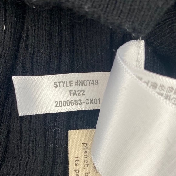 Madewell Leaton Mockneck Pullover Sweater in Black Size Small - Picture 8 of 8